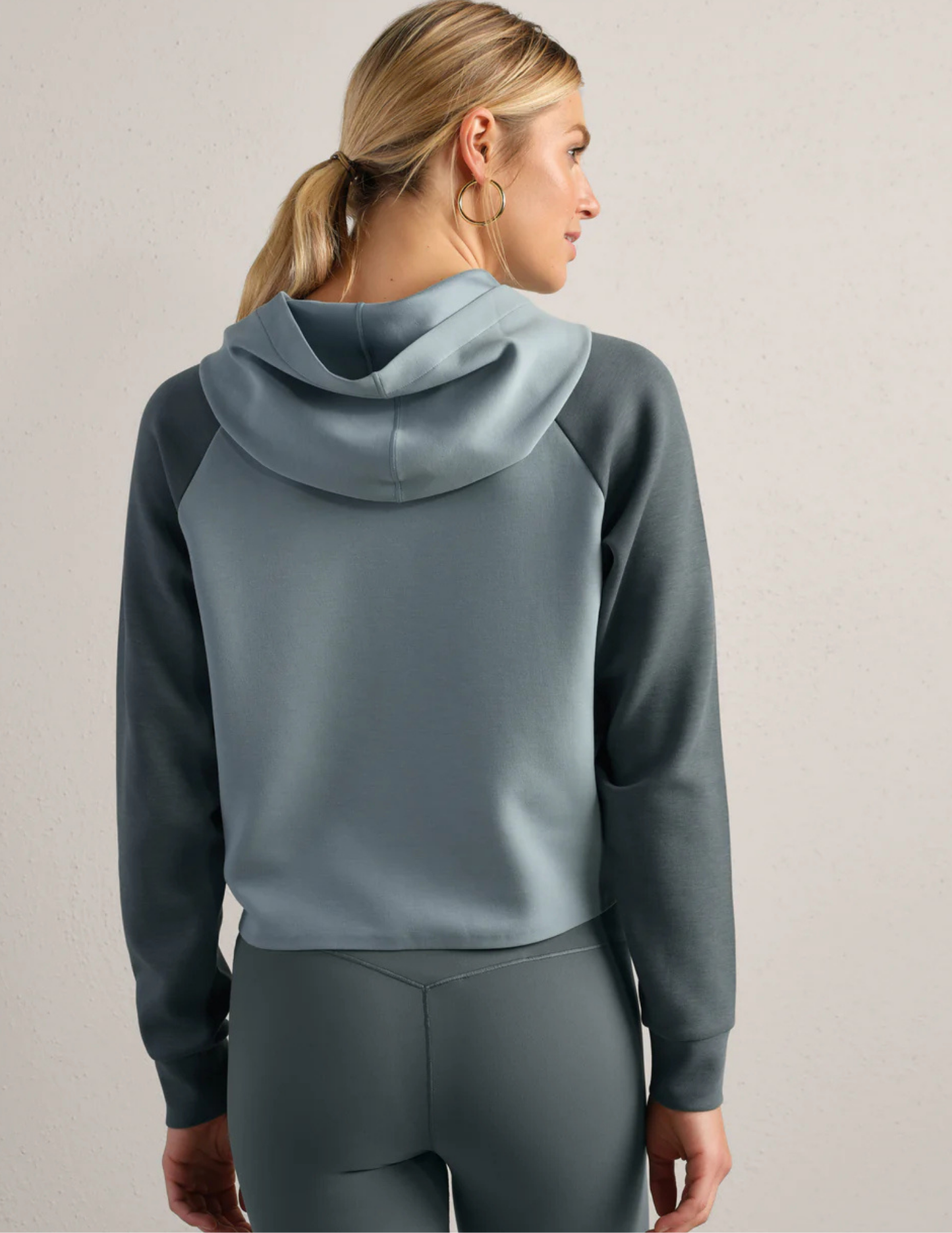 Rhone Apparel DreamGlow Color Block Hoodie - Green Smoke - Tres Chic Boutique