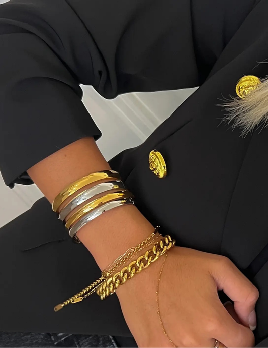 Gemma Bangle 6MM- Gold