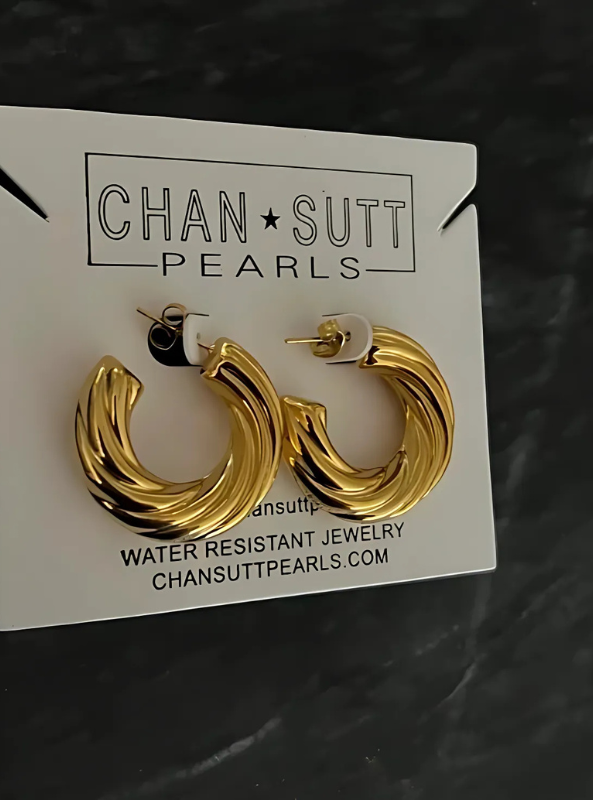 Chunky Twist Hoops