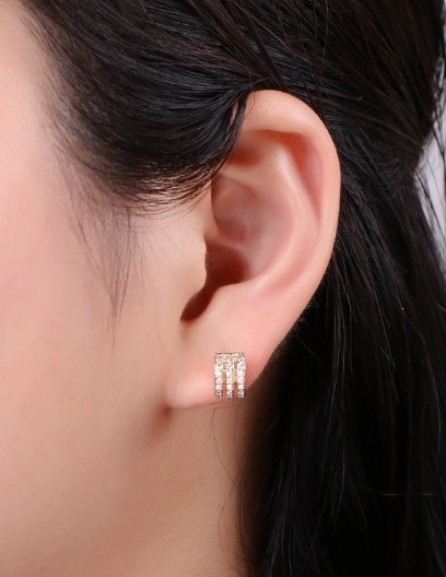 Mini Cz Huggie Hoop Earrings