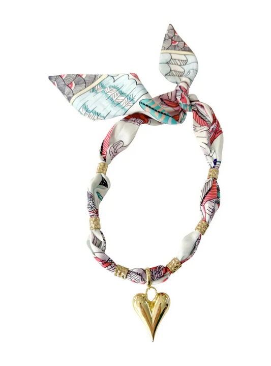 Palm Scarf Necklace
