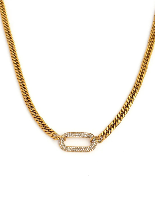 Pave Link Necklaces - Waterproof