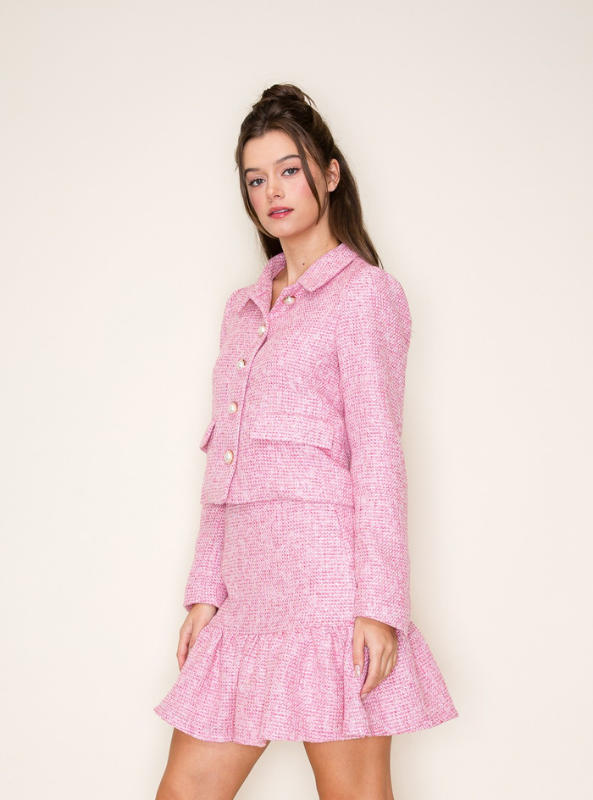 Lovely Pink Tweed Jacket