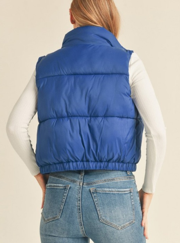 Marine Faux Down Puffer Vest - Tres Chic Boutique