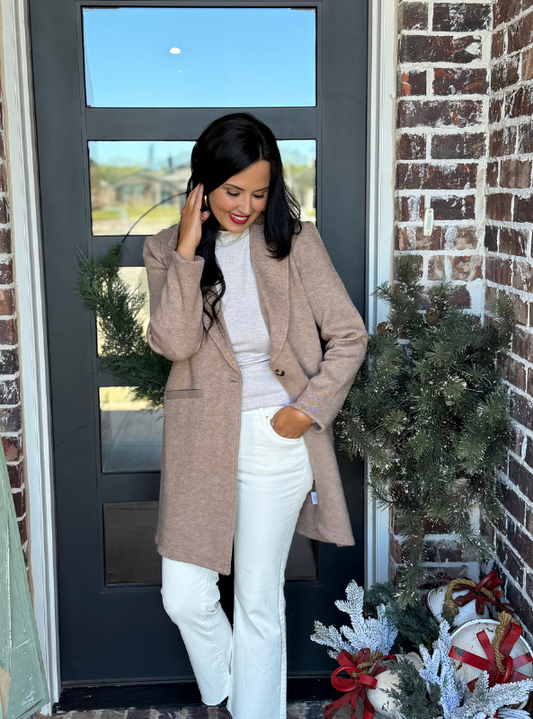 Oatmeal Knit Turtleneck - Tres Chic Boutique