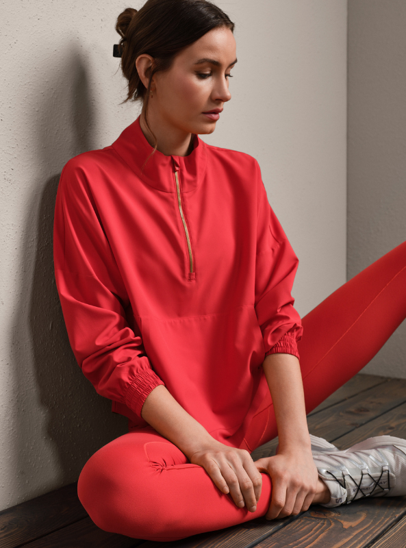 Rhone Apparel- Mirage Anorak Cabana Red