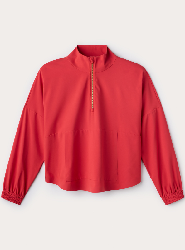 Rhone Apparel- Mirage Anorak Cabana Red