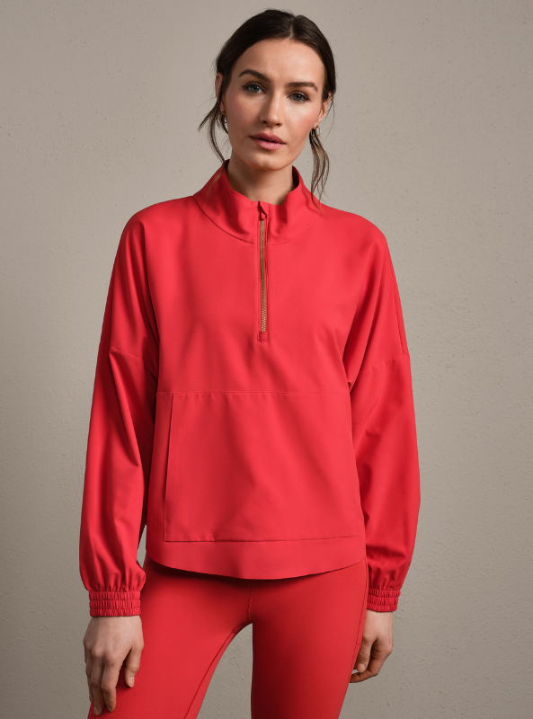 Rhone Apparel- Mirage Anorak Cabana Red