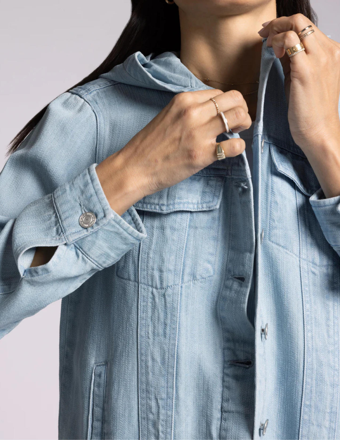 Jackie Hooded Jacket- Sun Wash
