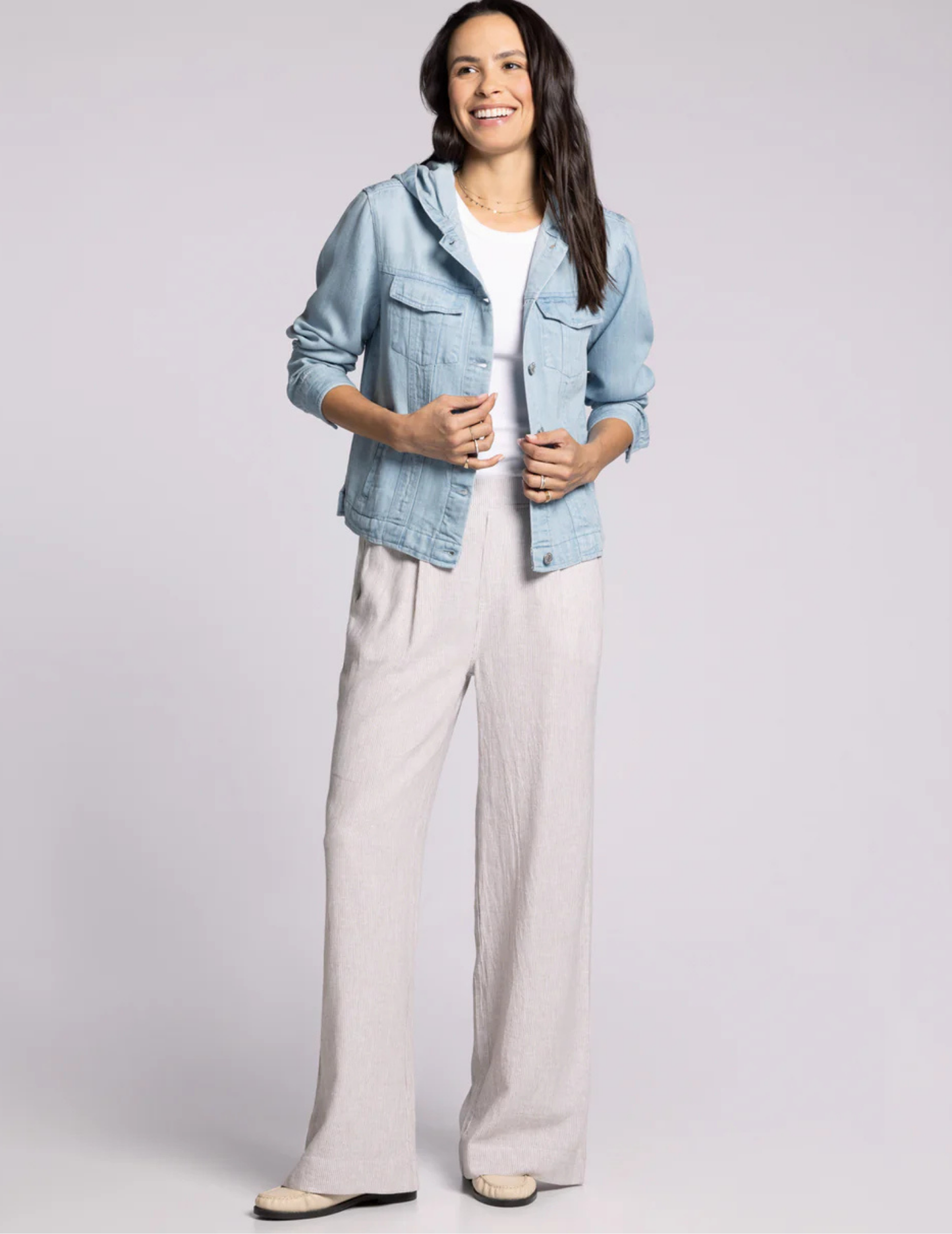 Jackie Hooded Jacket- Sun Wash