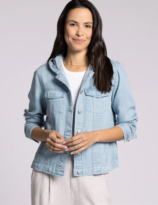 Jackie Hooded Jacket- Sun Wash