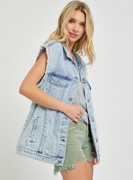 Acid Light Denim Vest