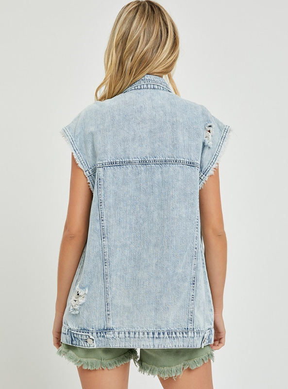 Acid Light Denim Vest