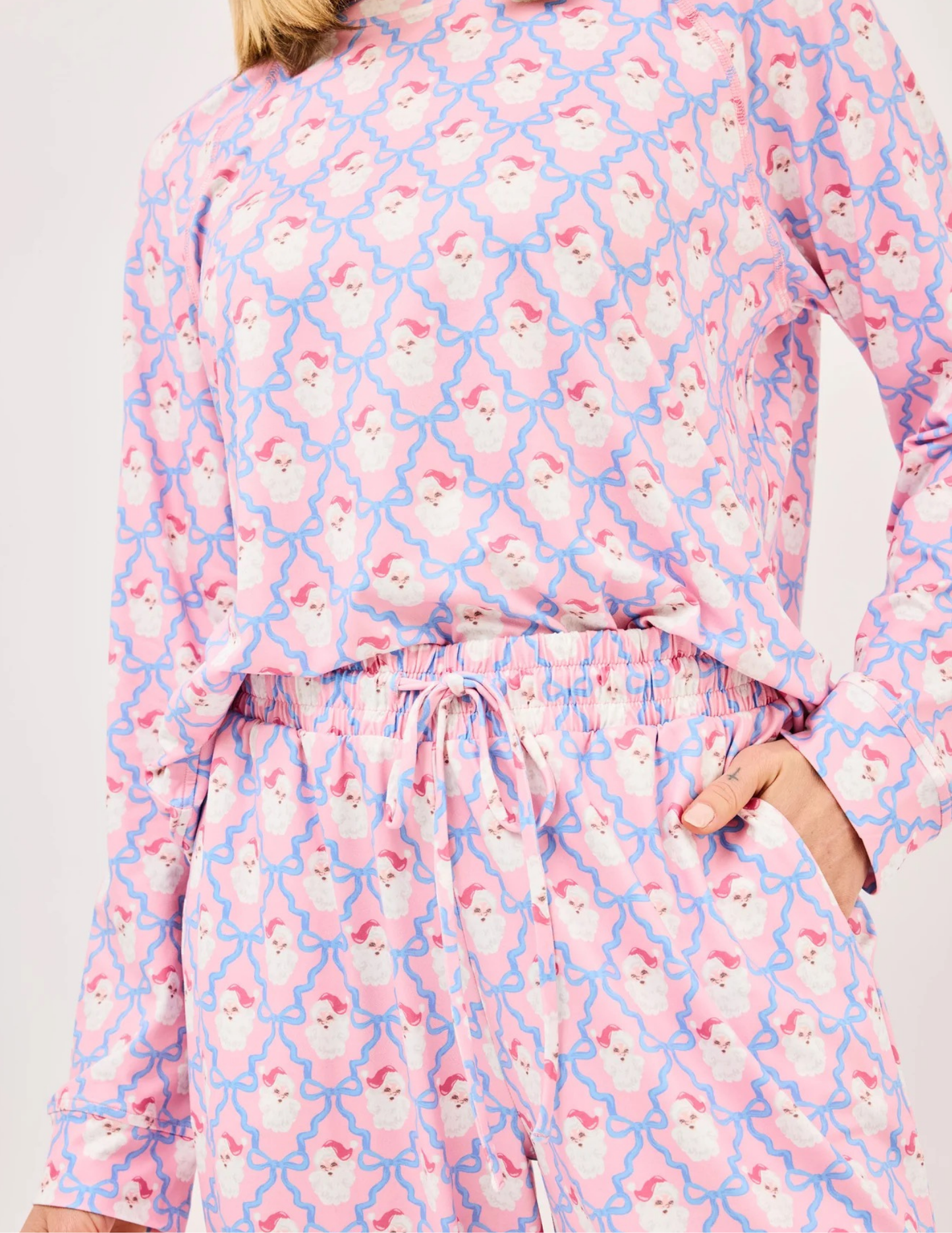 Annie Santa Baby Bows Pajama Set