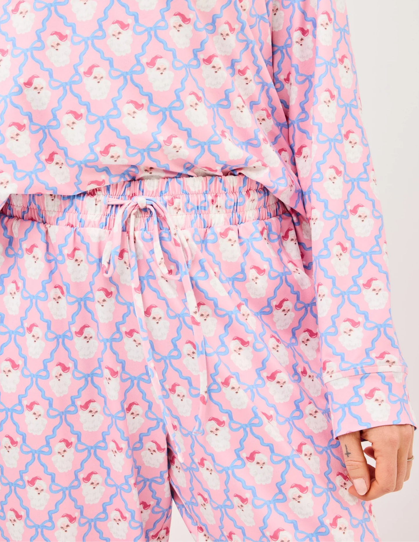 Annie Santa Baby Bows Pajama Set