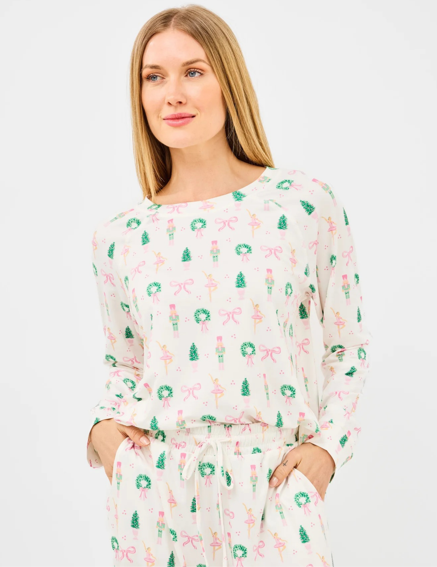 Annie Santa Sugar Plum Dreams Pajama Set