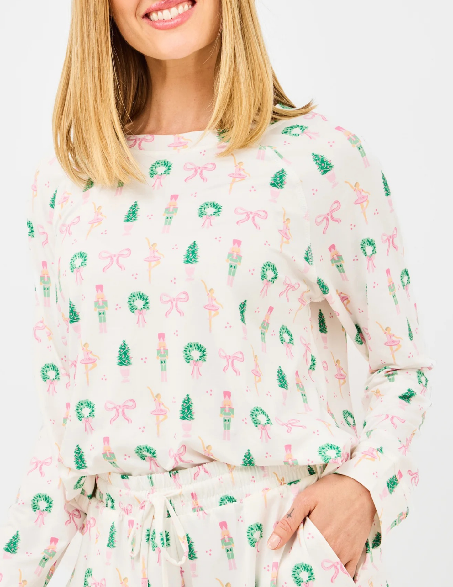 Annie Santa Sugar Plum Dreams Pajama Set