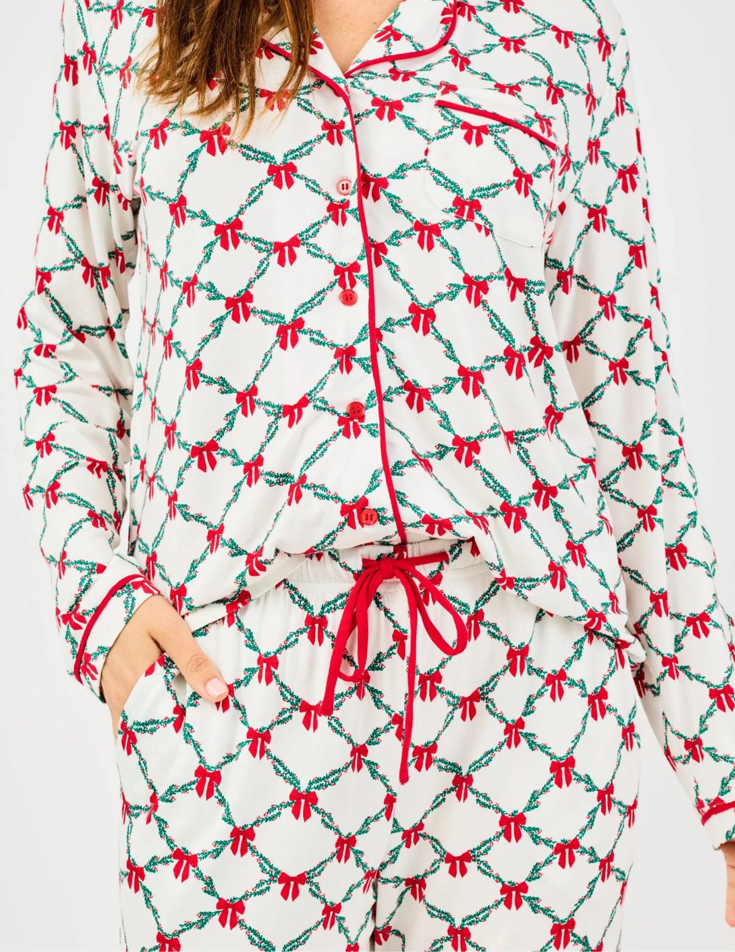 Charlotte Lattice Garland Pajama Set
