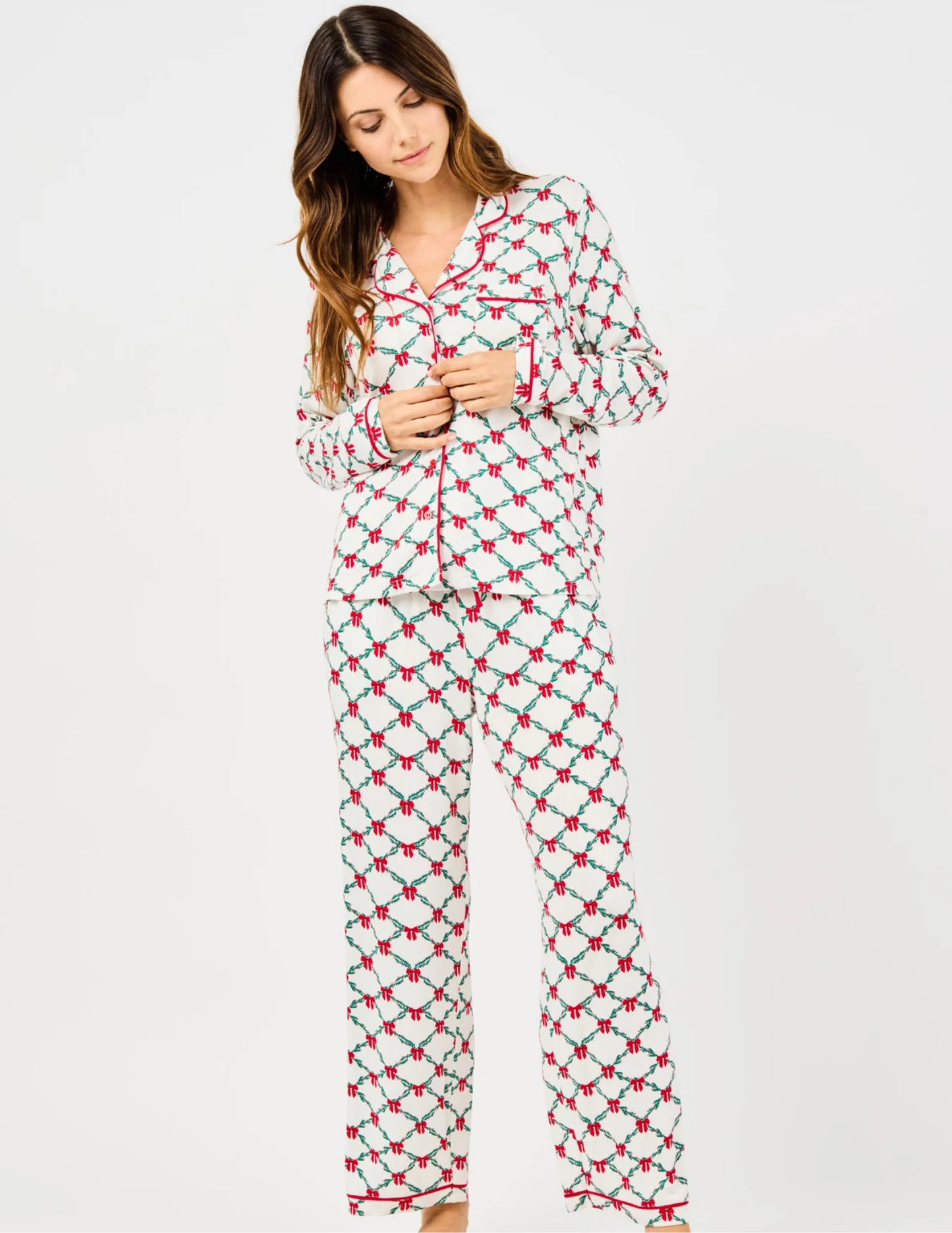 Charlotte Lattice Garland Pajama Set