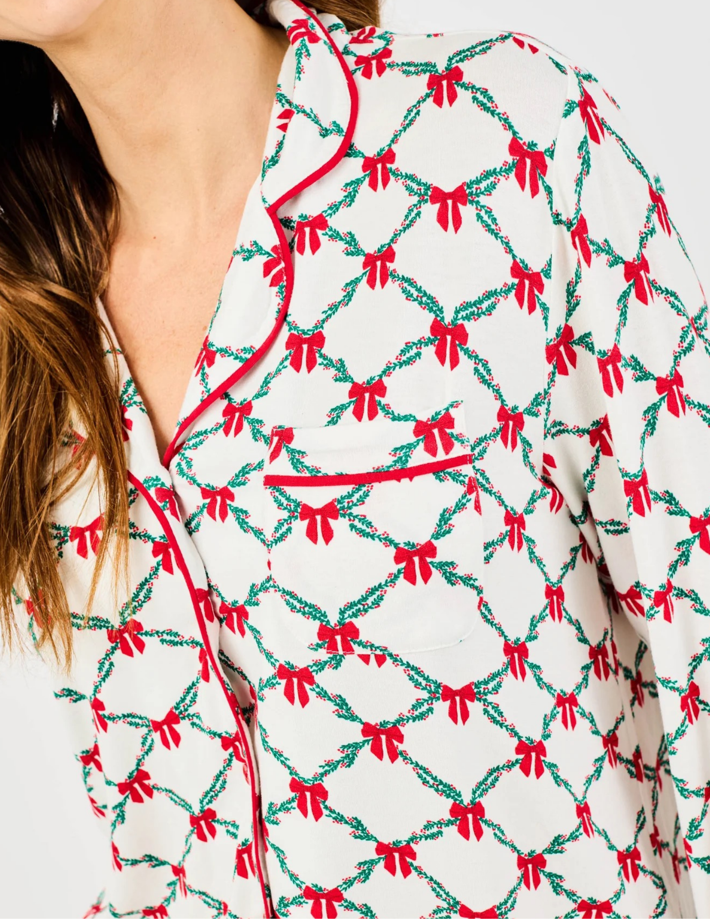 Charlotte Lattice Garland Pajama Set