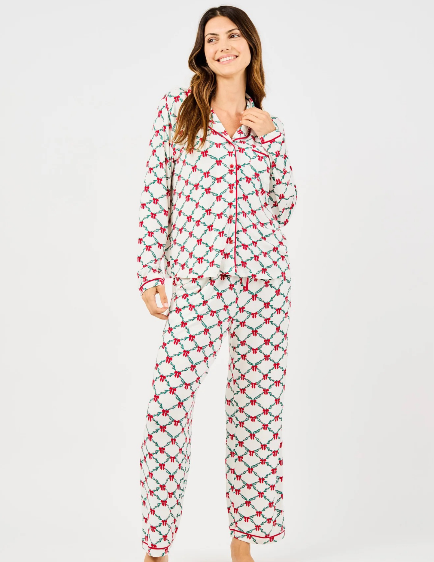 Charlotte Lattice Garland Pajama Set