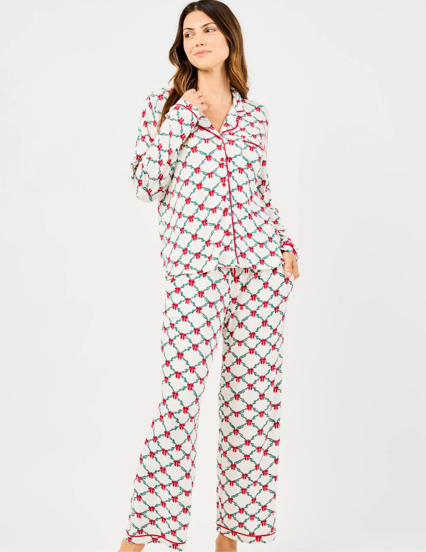 Charlotte Lattice Garland Pajama Set