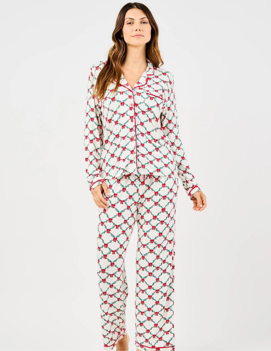 Charlotte Lattice Garland Pajama Set