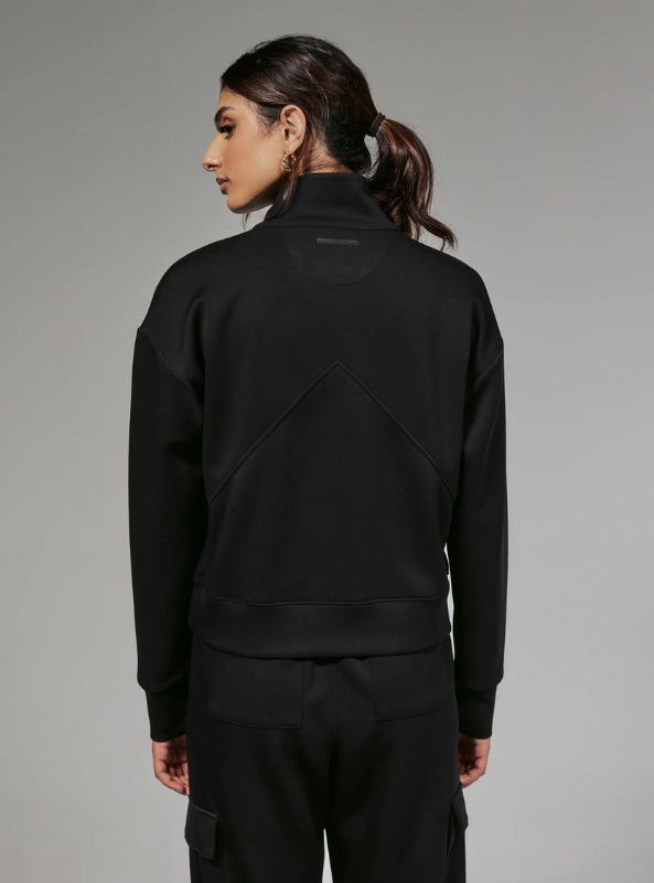 7Diamonds Rev Crop Quarter-Zip- Onyx