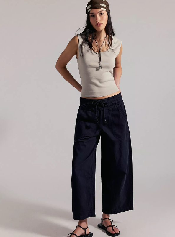 Free People | We The Free Easy Peasy Pull-On Jeans- Black