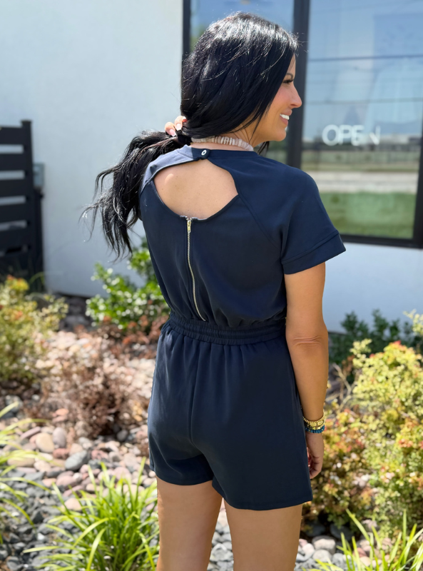 Merritt Romper- Midnight