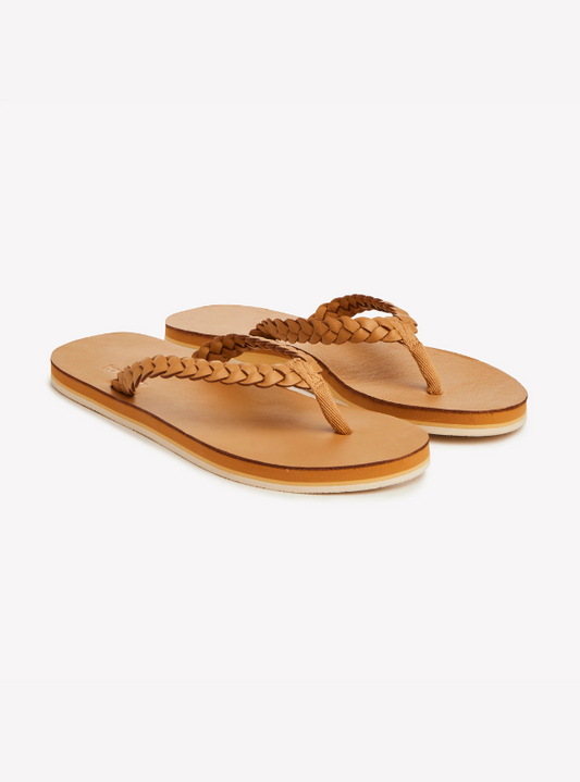 Hari Mari- Meadows Braided Flip Flops- Hazelnut - Tres Chic Boutique