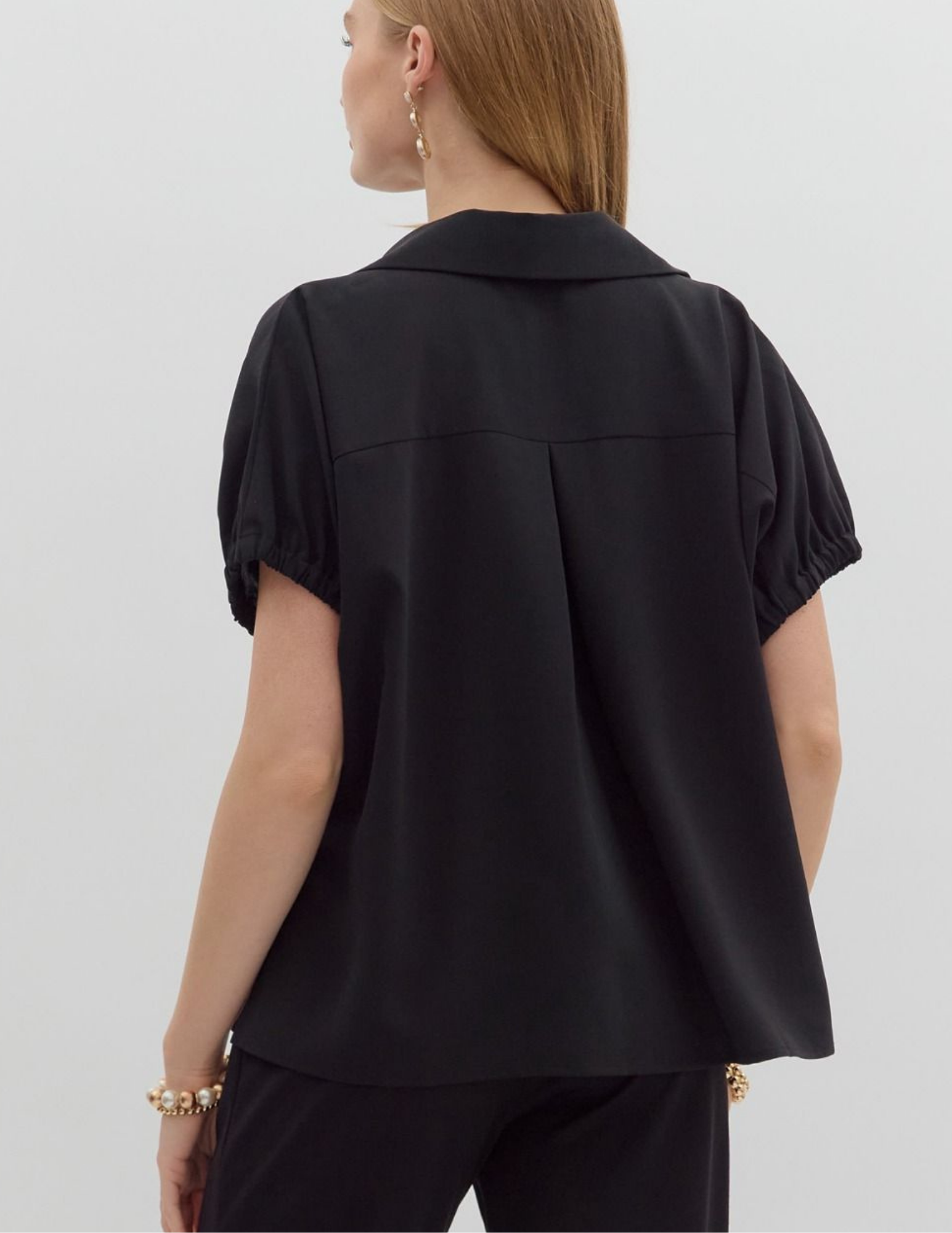 Solid Go To Tunic- Black - Tres Chic Boutique