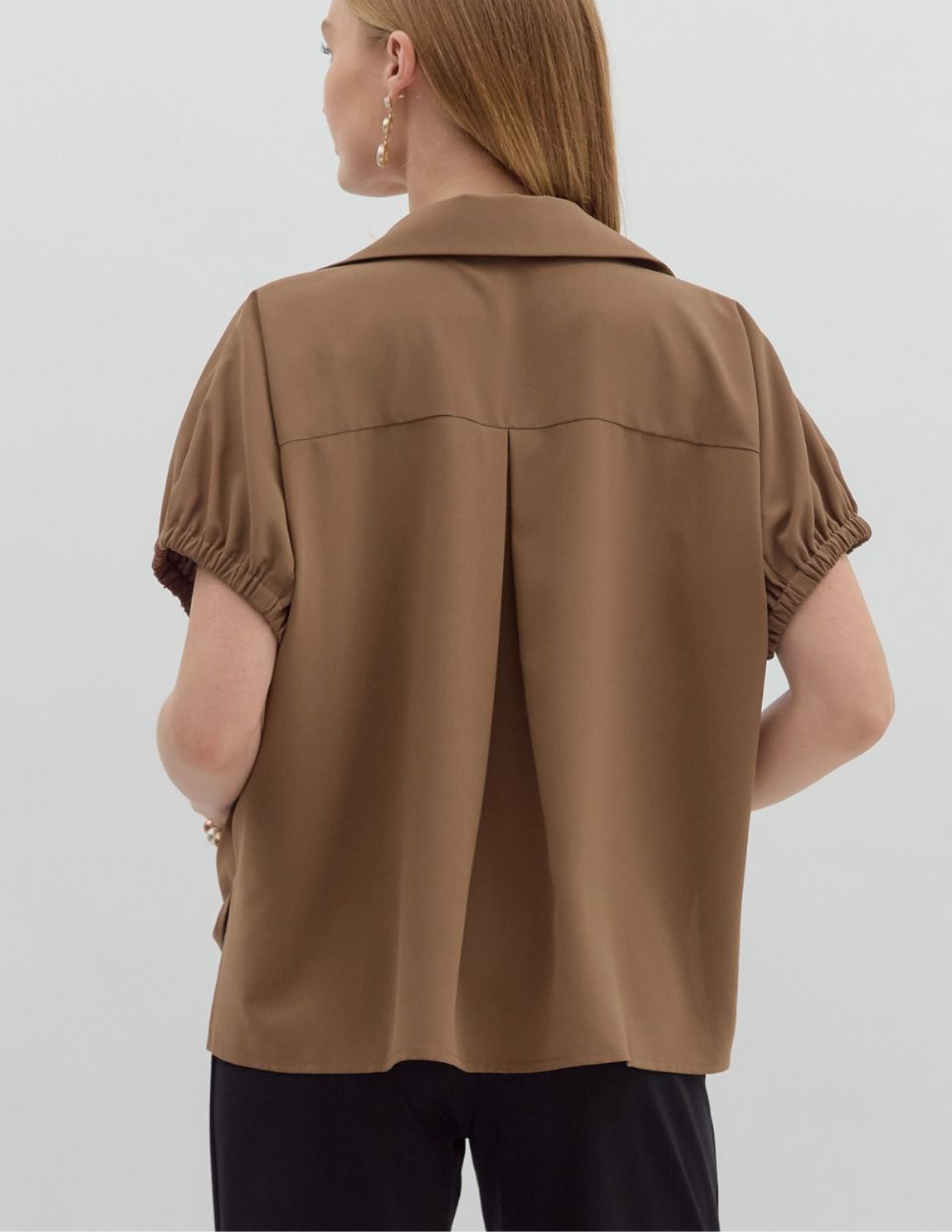 Solid Go To Tunic- Mocha - Tres Chic Boutique