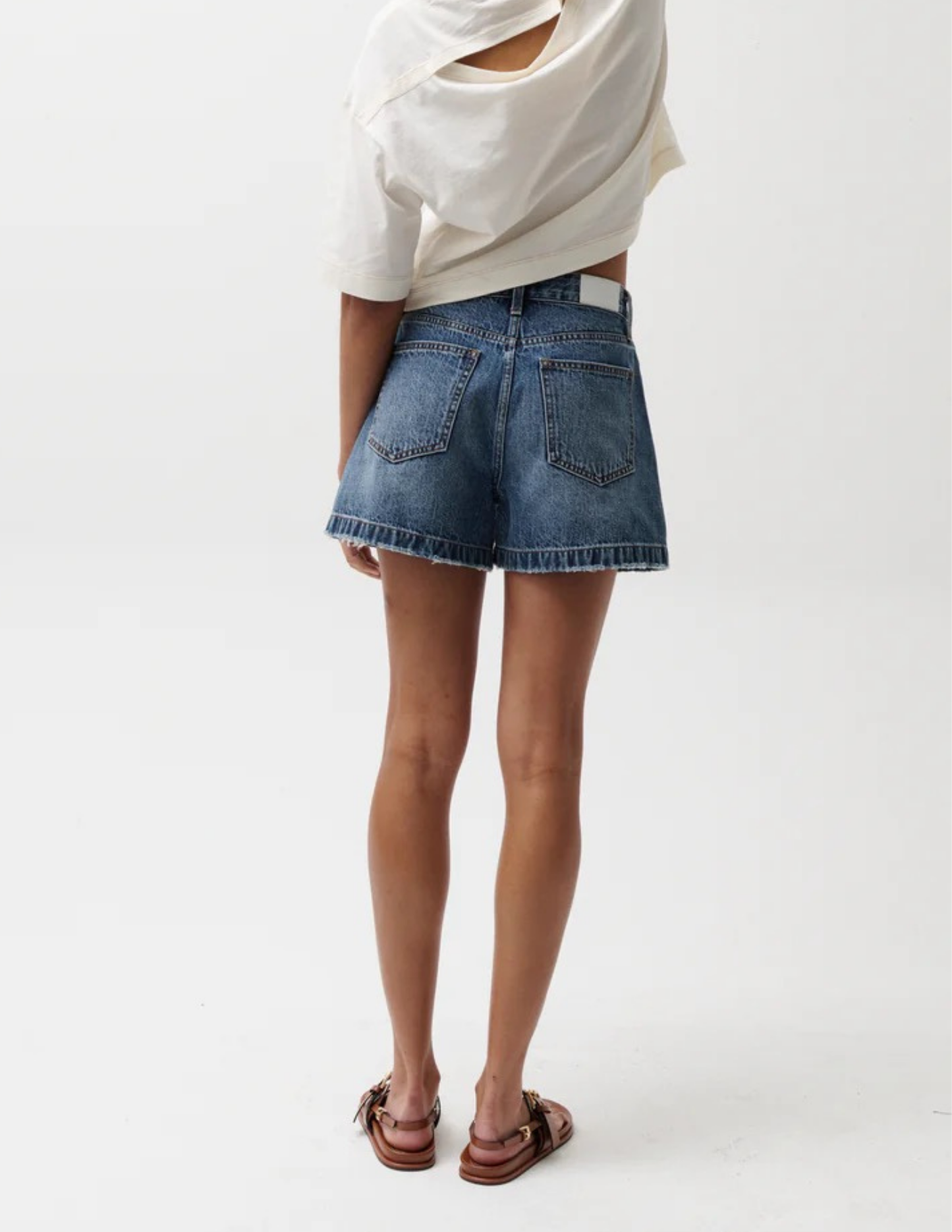 Pistola- Saige High Rise A-Line Short- Wishbone