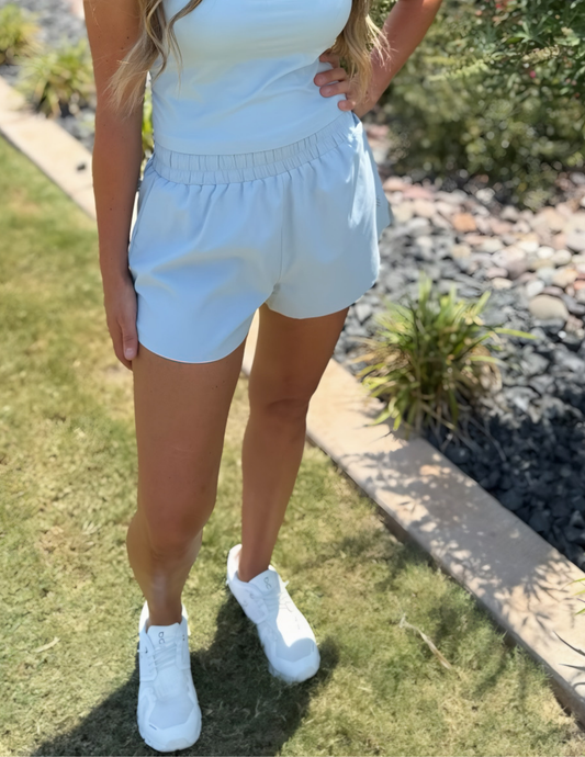 Rhone Apparel- "3" Mirage Short - Blue Dawn - Tres Chic Boutique