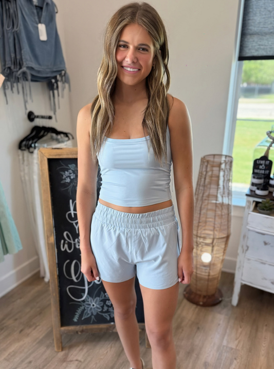 Rhone Apparel- "3" Mirage Short - Blue Dawn