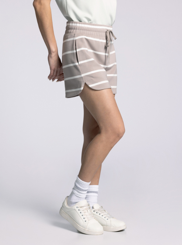 Rosie Shorts- Mushroom Stripe