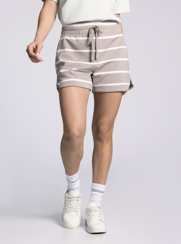 Rosie Shorts- Mushroom Stripe