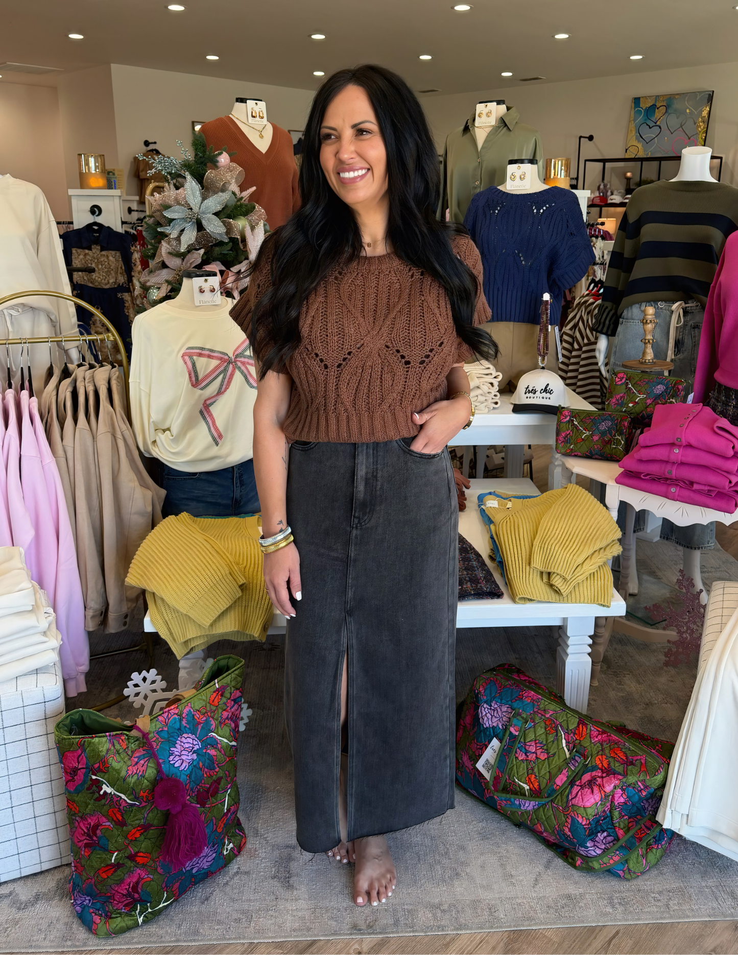 Fast Forward Skirt- Black Denim