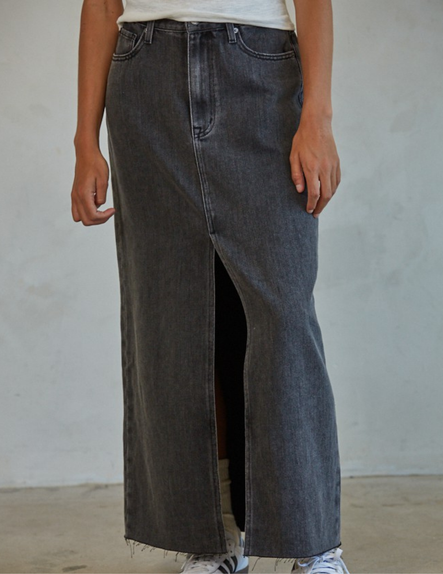 Fast Forward Skirt- Black Denim