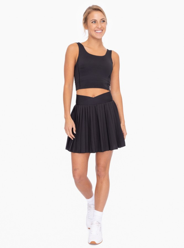 Crossover Waist Pleated Skort - Tres Chic Boutique