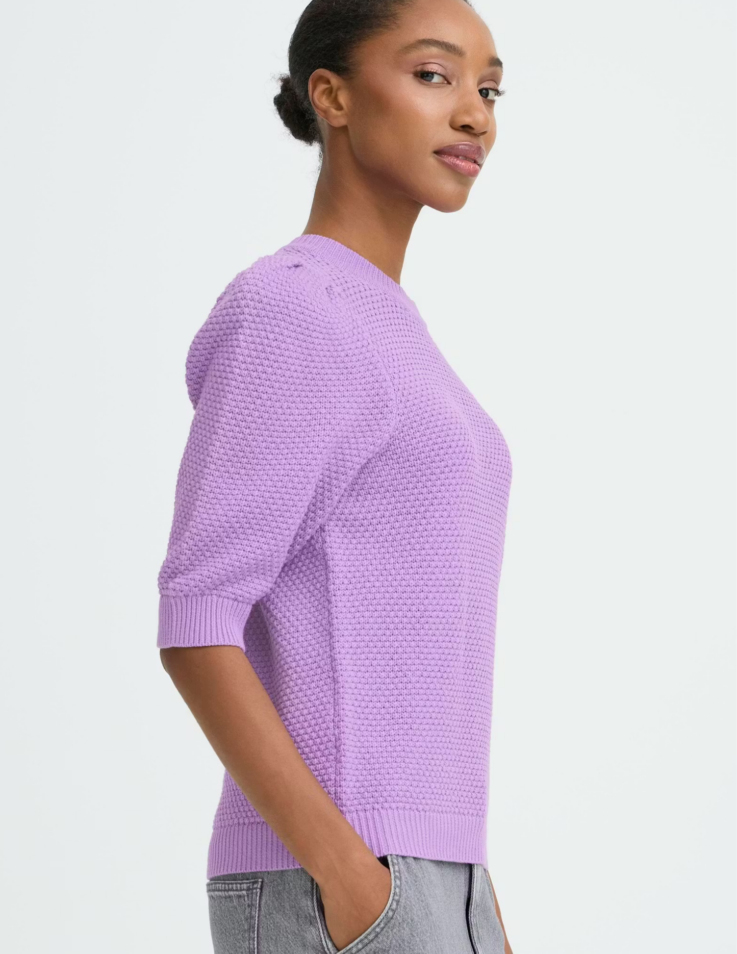 Mikala SS Sweater- English Lavender