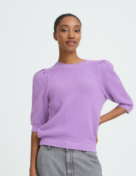 Mikala SS Sweater- English Lavender