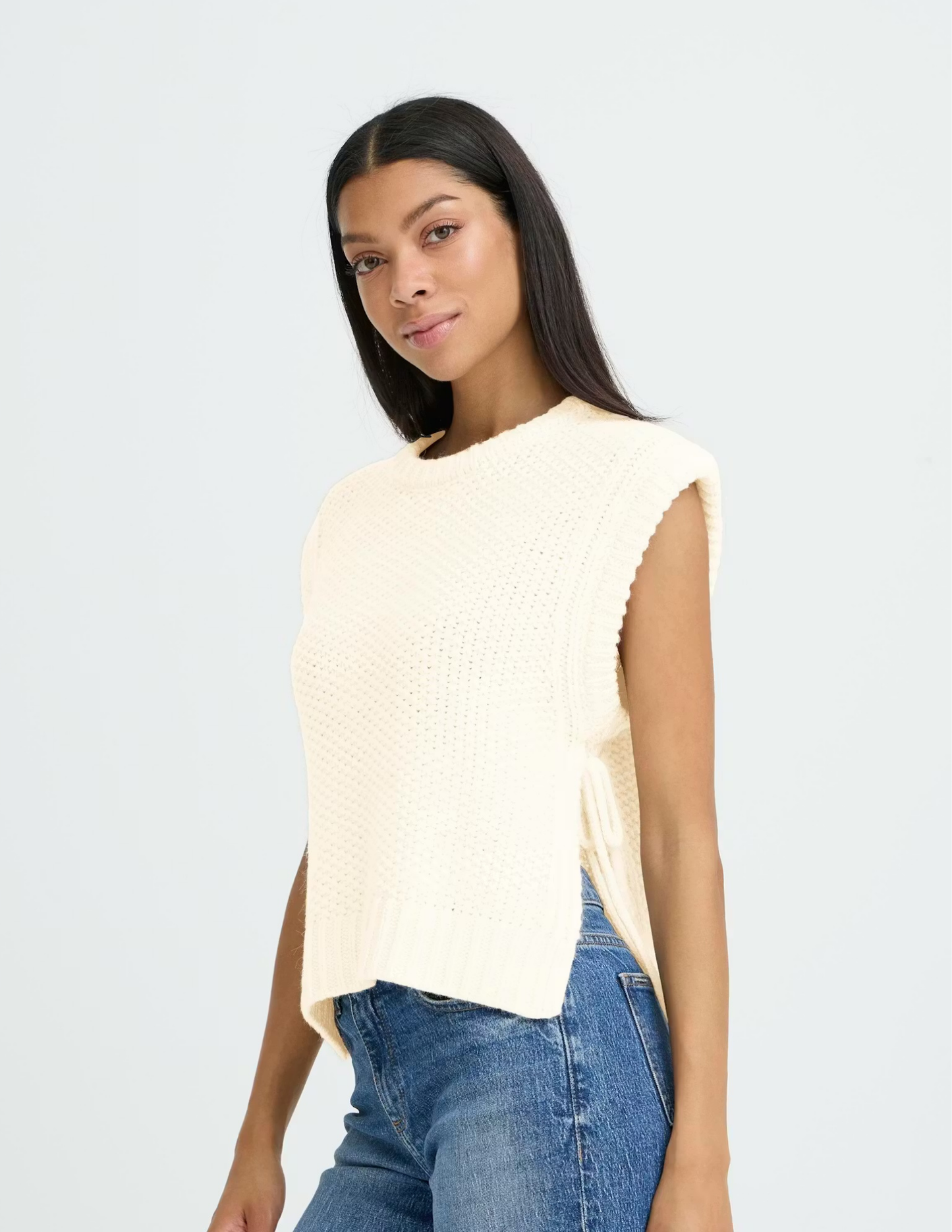 Nitta Sweater Vest- Birch