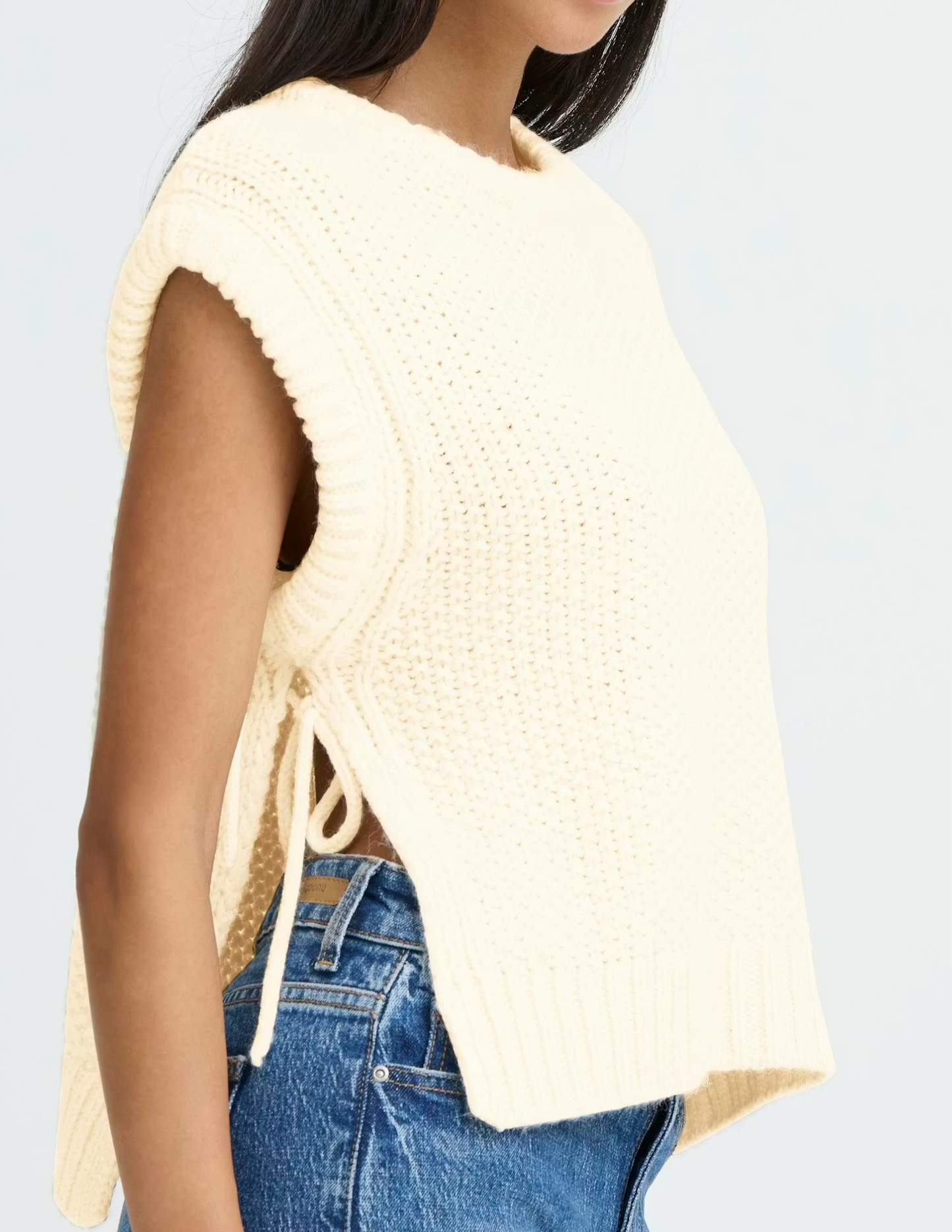 Nitta Sweater Vest- Birch