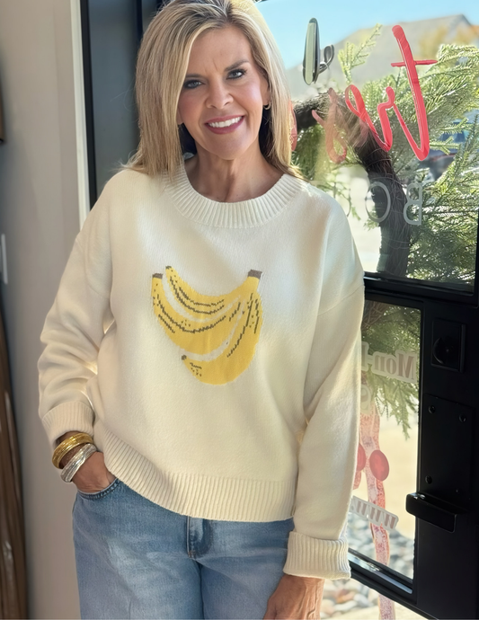 Banana Graphic Sweater