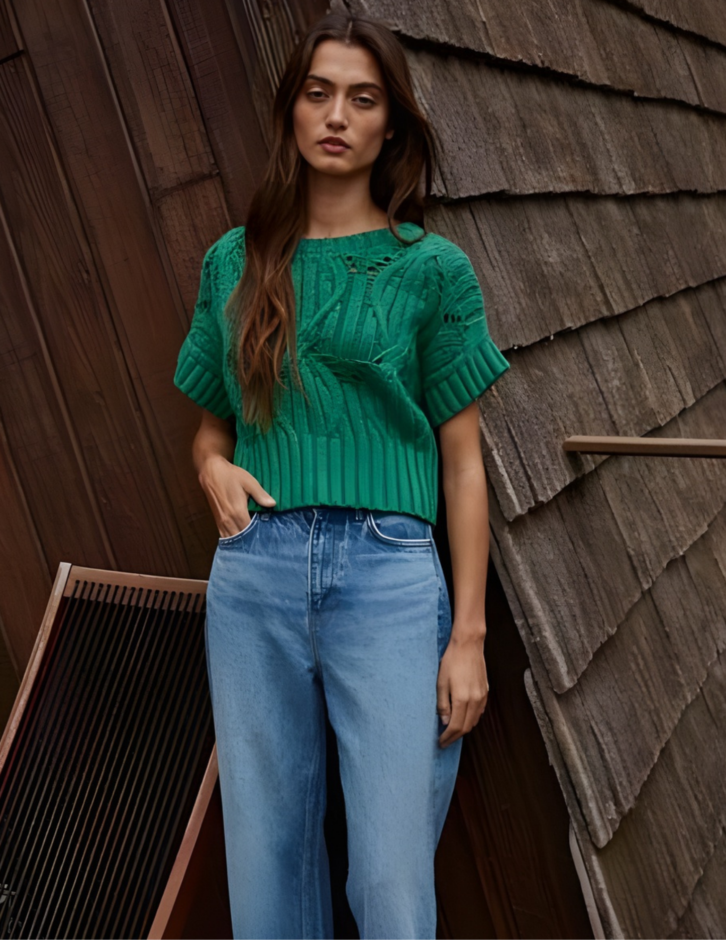 Cali Crochet Top - Green