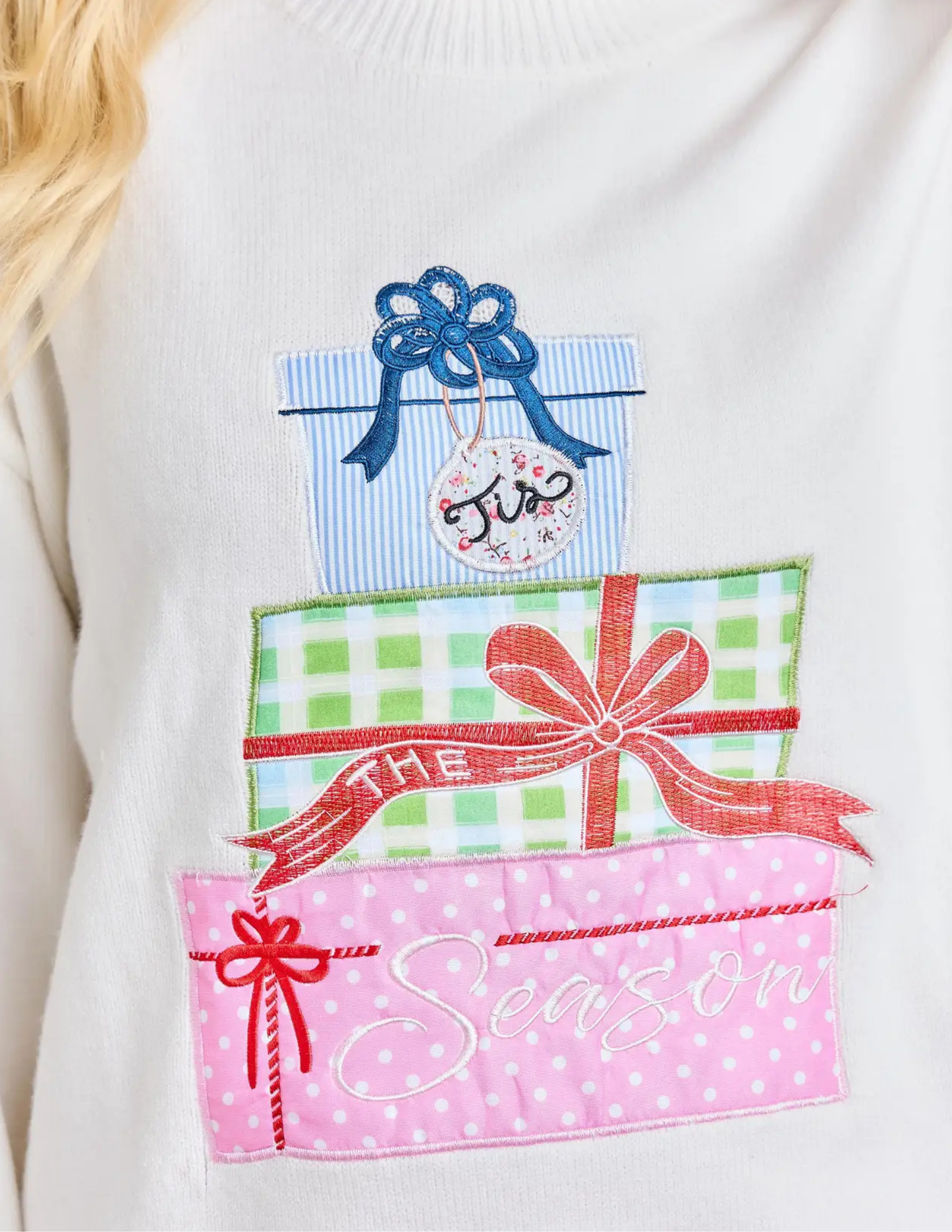 Christmas Present Patchwork Sweater