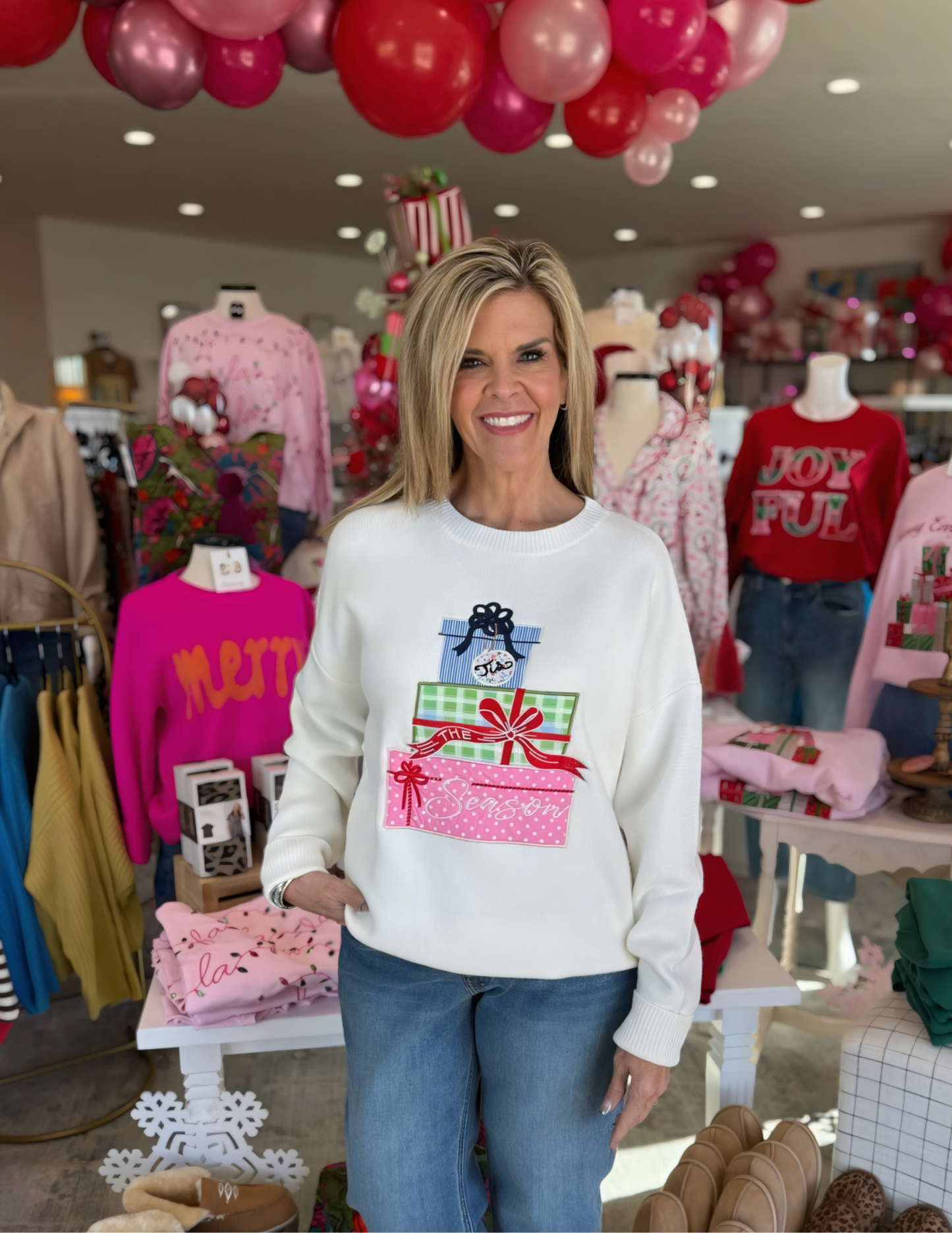 Christmas Present Patchwork Sweater