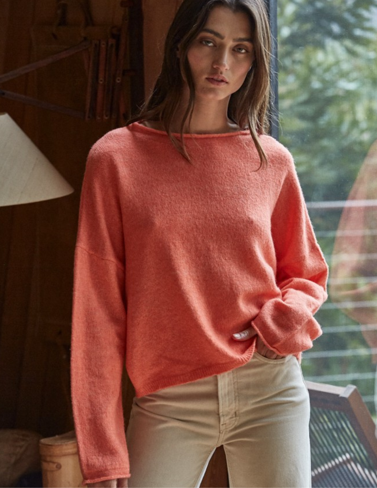 Easy Days Ahead Sweater- Orange